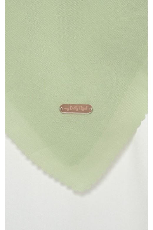 Hijab Segi 4 Double Haikon Lasercut Mint
